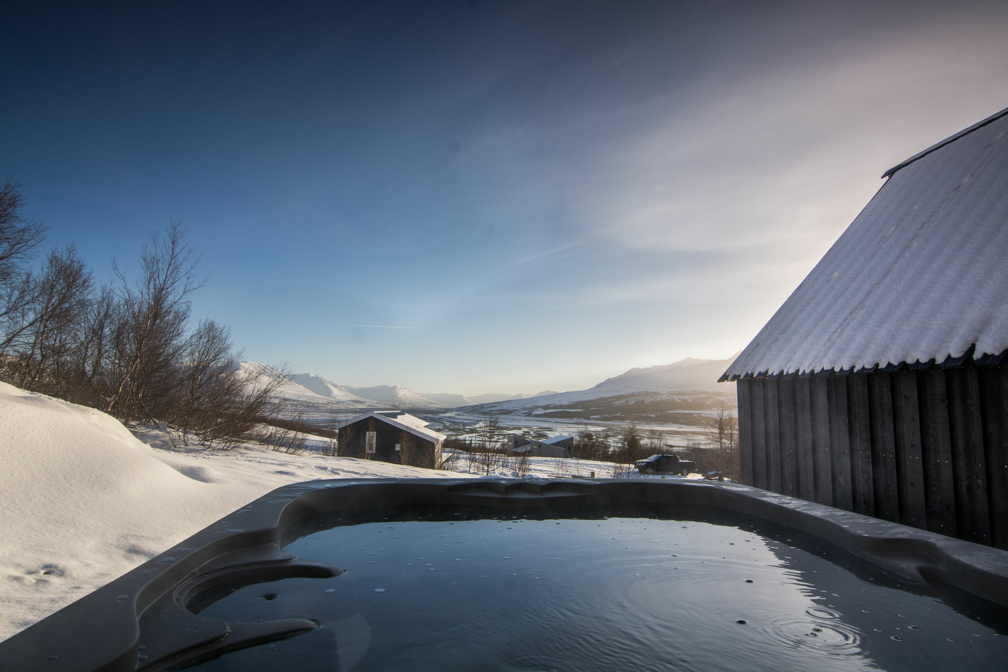 Viking Cottages & Apartments อาคูเรย์รี ภายนอก รูปภาพ